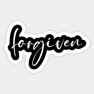 Forgiven Sticker